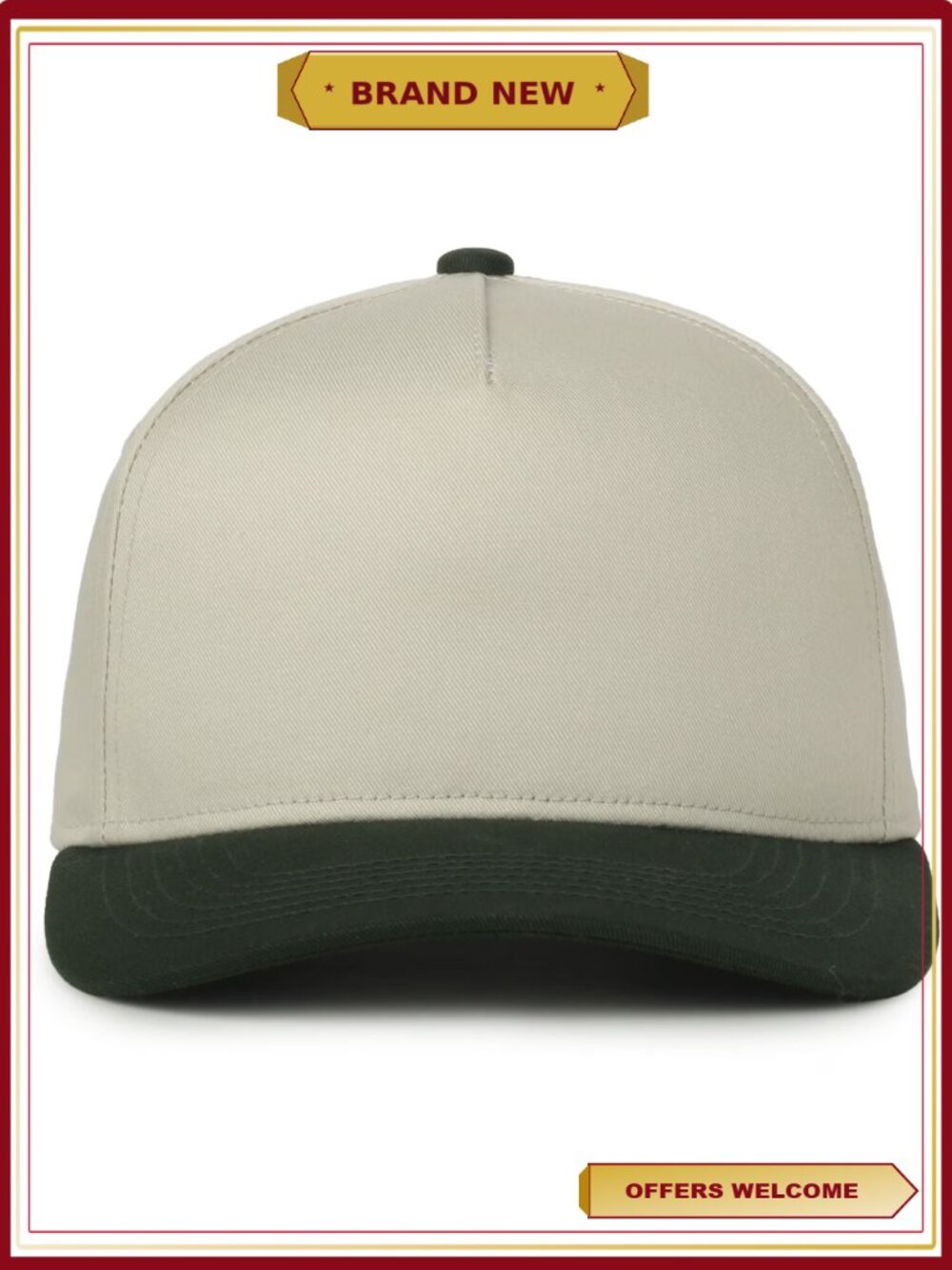 Outdoor Cap High Profile Structured Baseball Cap Adjustable Snapback One Size